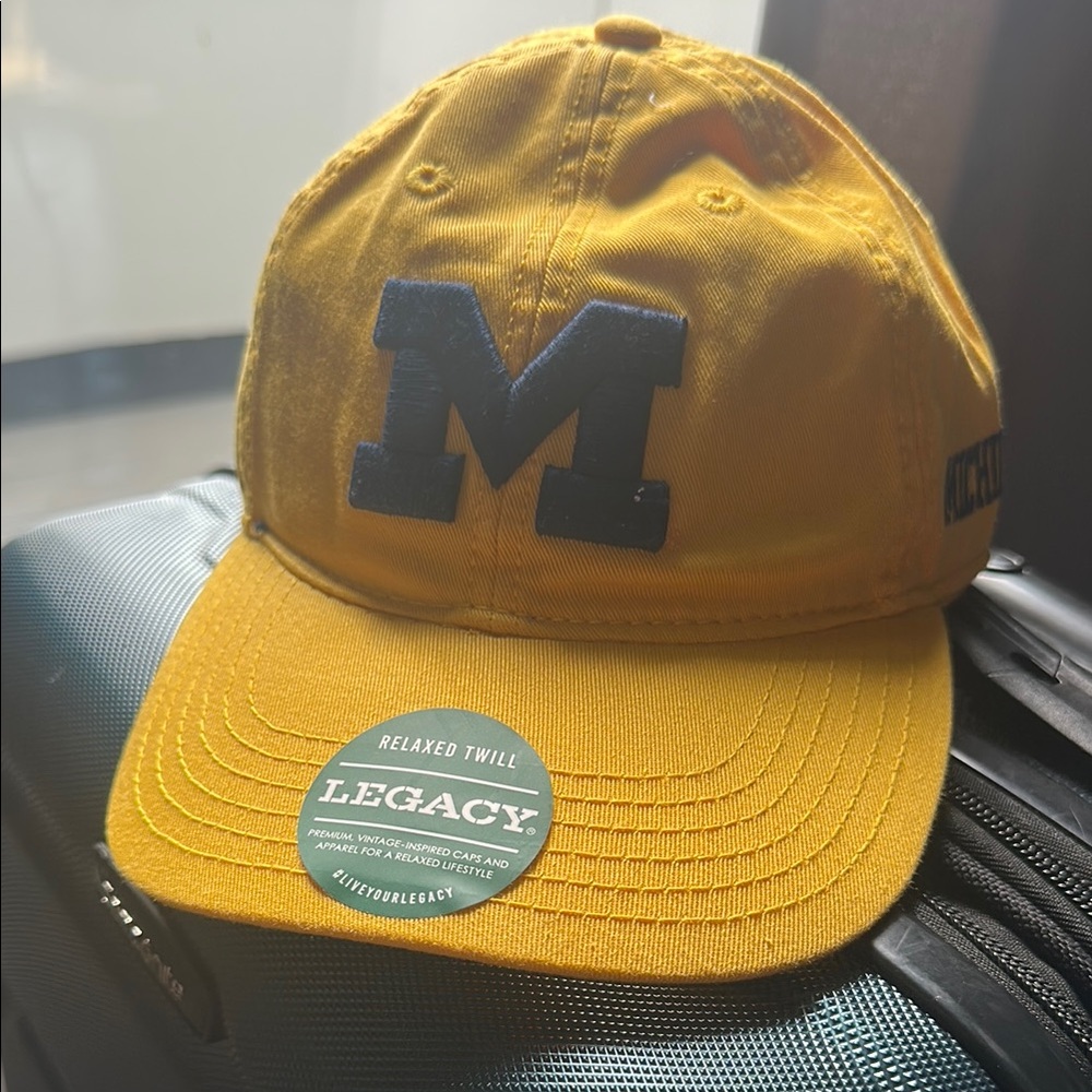 University of Michigan Yellow and Blue Hat with Classic Logo